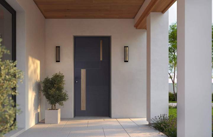 Nos portes sont dotées de serrures multipoints et de vitrages résistants.